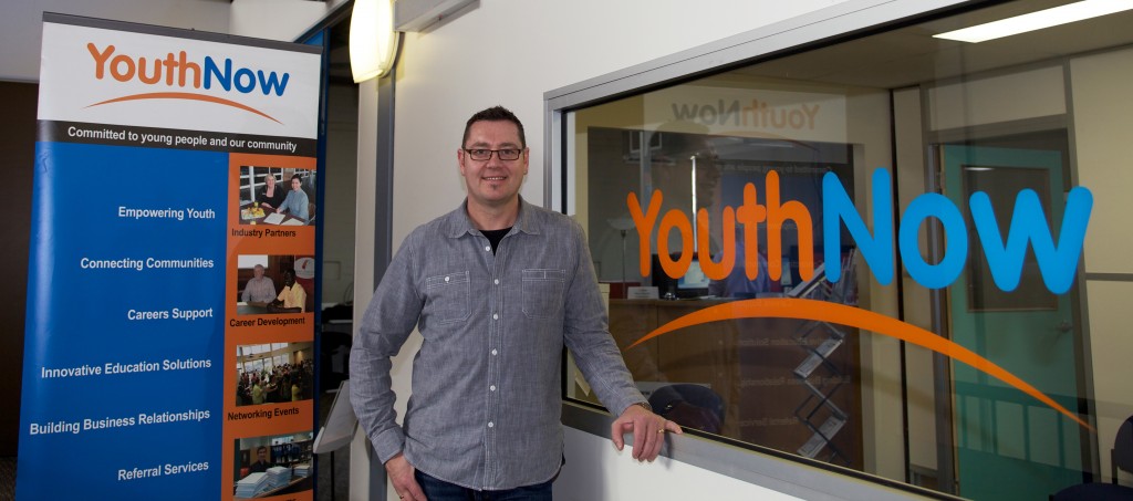 KBA Director Colin Wilson at YouthNow's offices in Sunshine.